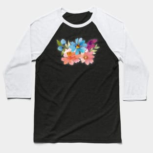 Pretty Flowers Baseball T-Shirt